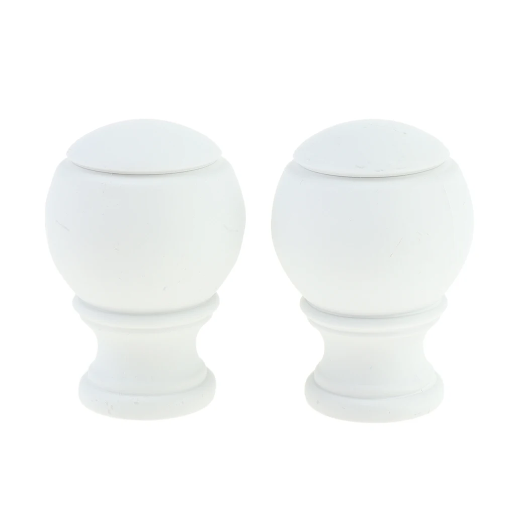 2 шт. оконная драпировка занавес стержень конец Полюс рельсы декоративные