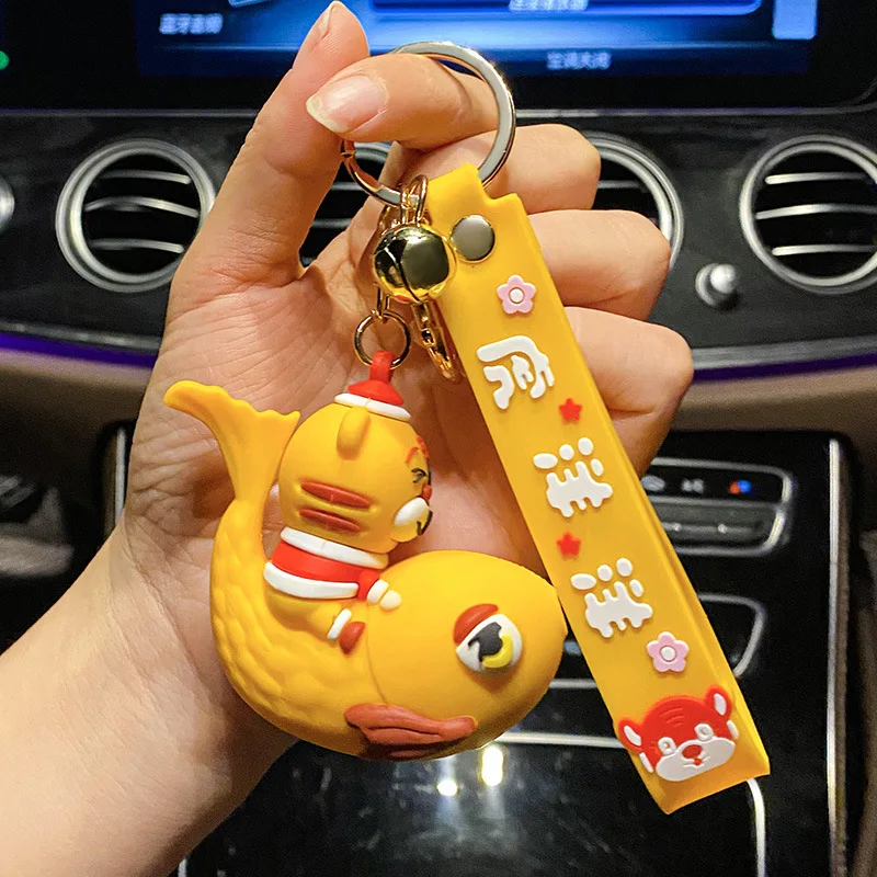 tiger key keychain for leather bags lanyard office 2022 ring mobile phone pendant jewelry accessories wholesale free global shipping