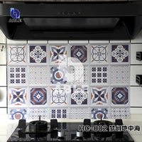 vinyl kitchen sticker self adhesive wateroil proof aluminum foil cabinet adhesive wall tile sticker for furniture decoration
