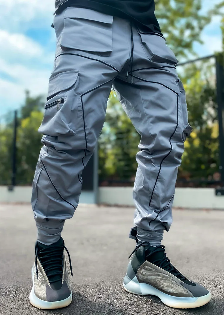 

Pants Men's cargo pants Hip Hop Casual Multi-pockets Athletic Pants Mens Fashion Printed High Street Pants Street Clothing S-4XL