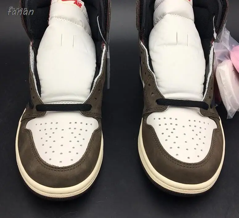 Трэвис Скотт X Air 1 высота и флейта 1S кактус Джек мужские женские флейды Ретро