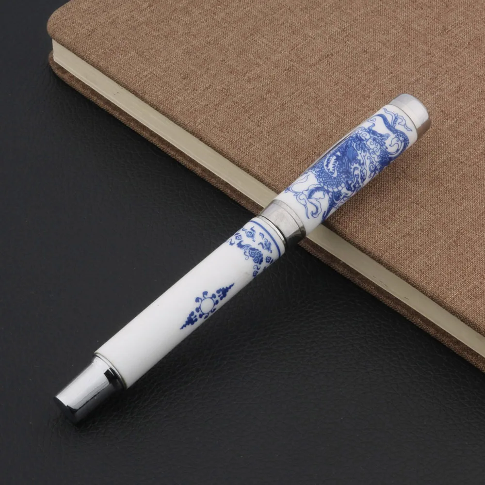 Ручка перьевая В Форме Дракона 0 7 мм сине белая|fountain pen|nib fountain penpen pen |