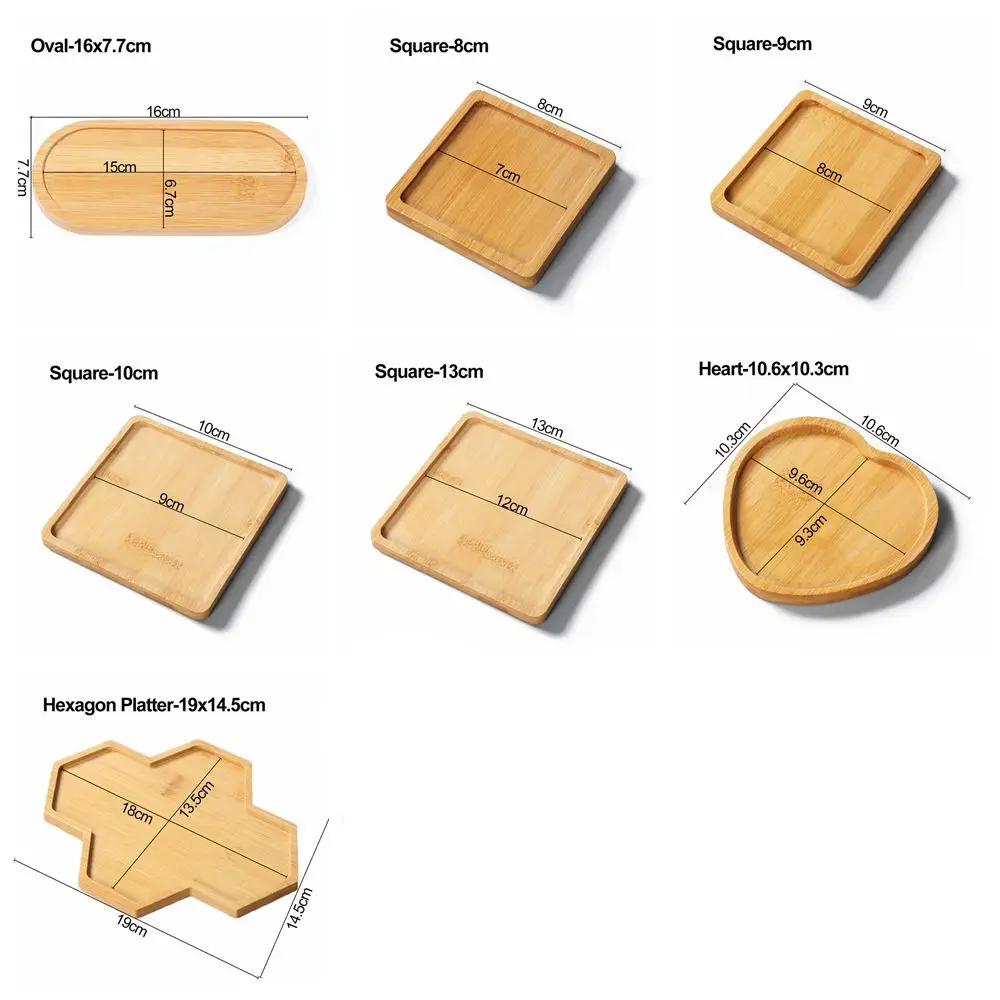 Садовые подставки для кастрюль шестиугольный прямоугольный поднос из бамбука и
