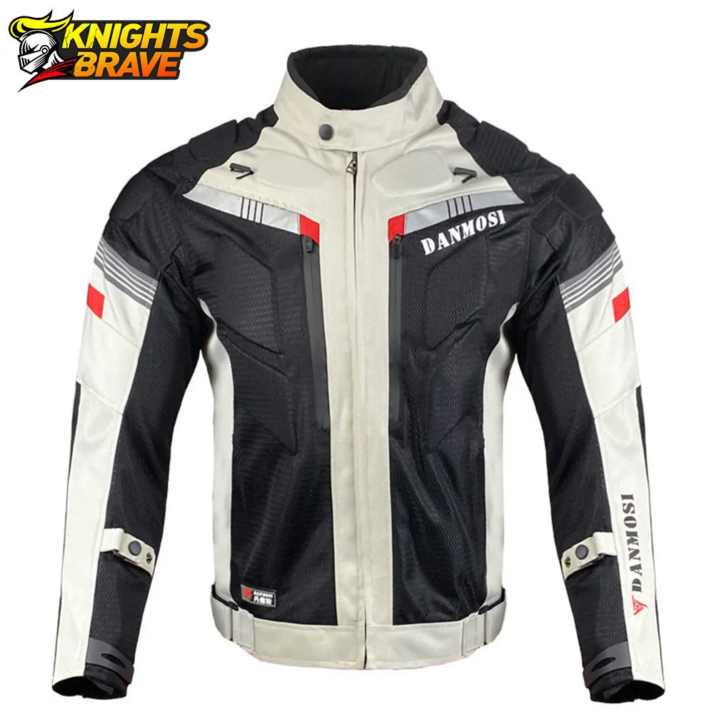 DANMOSI Motorcycle Jacket Summer Breathable Jaqueta Motociclista Chaqueta Moto Protective Gear Motorbike Motorcross Jacket