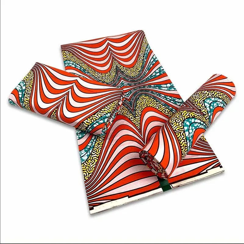 Фиолетовый и Золотой Анкара мягкий женский Принт Африканский хлопок настоящий