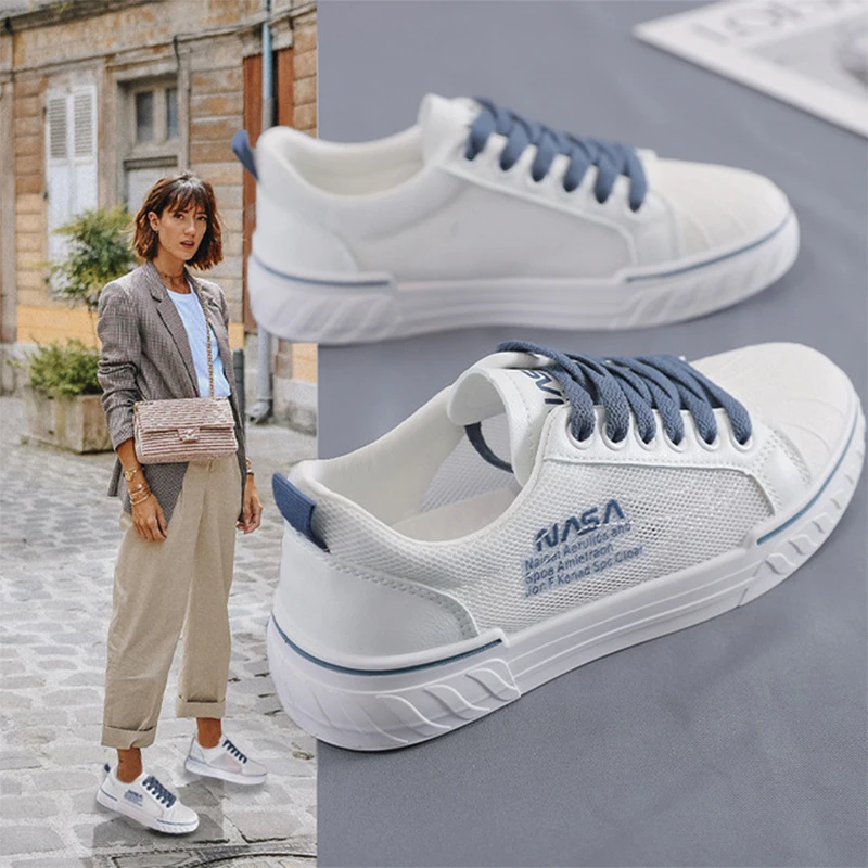 

2021New Fashion spring Sneakers Women Casual Shoe Thick Bottom Round Toe Breathing Leisure Female Vulcanize Shoes