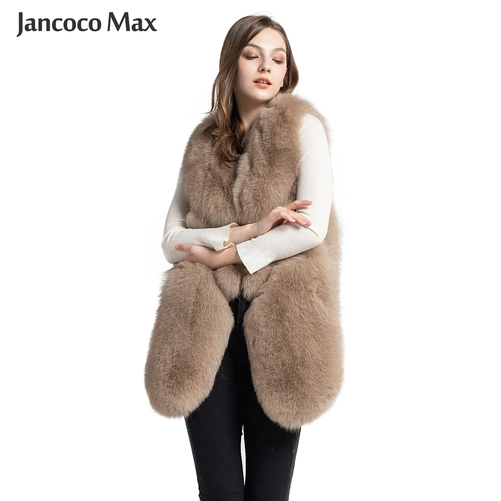 

Новый стиль для женщин из натурального меха лисы Жилет Модный меховой Жилеты высокого качества зимние Теплый жилет S7427