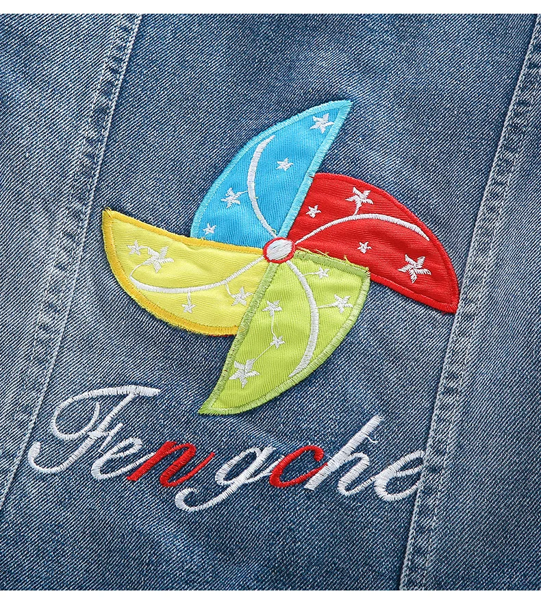 Teens Clothes 2019 Spring Autumn Girls Denim Jackets For Outerwear Coat Children Kids jacket 4 6 7 8 9 10 11 12 Year | Детская одежда и