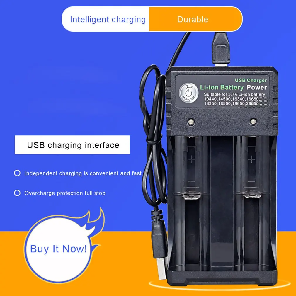 USB 18650 Батарея Зарядное устройство черные 4 слота AC 110V 220V двойной для QI