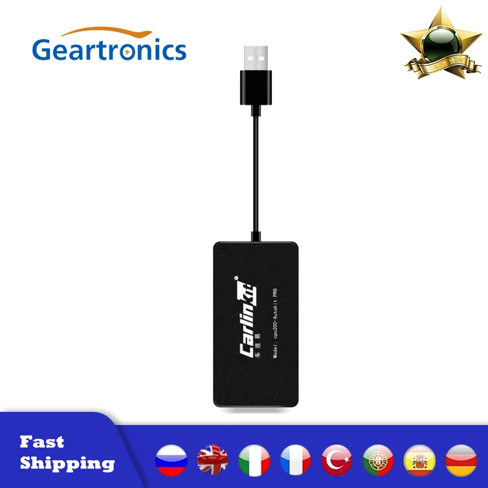 Carplay беспроводной USB портативный навигационный плеер Plug Play Auto Smart Link Mini с Android авто