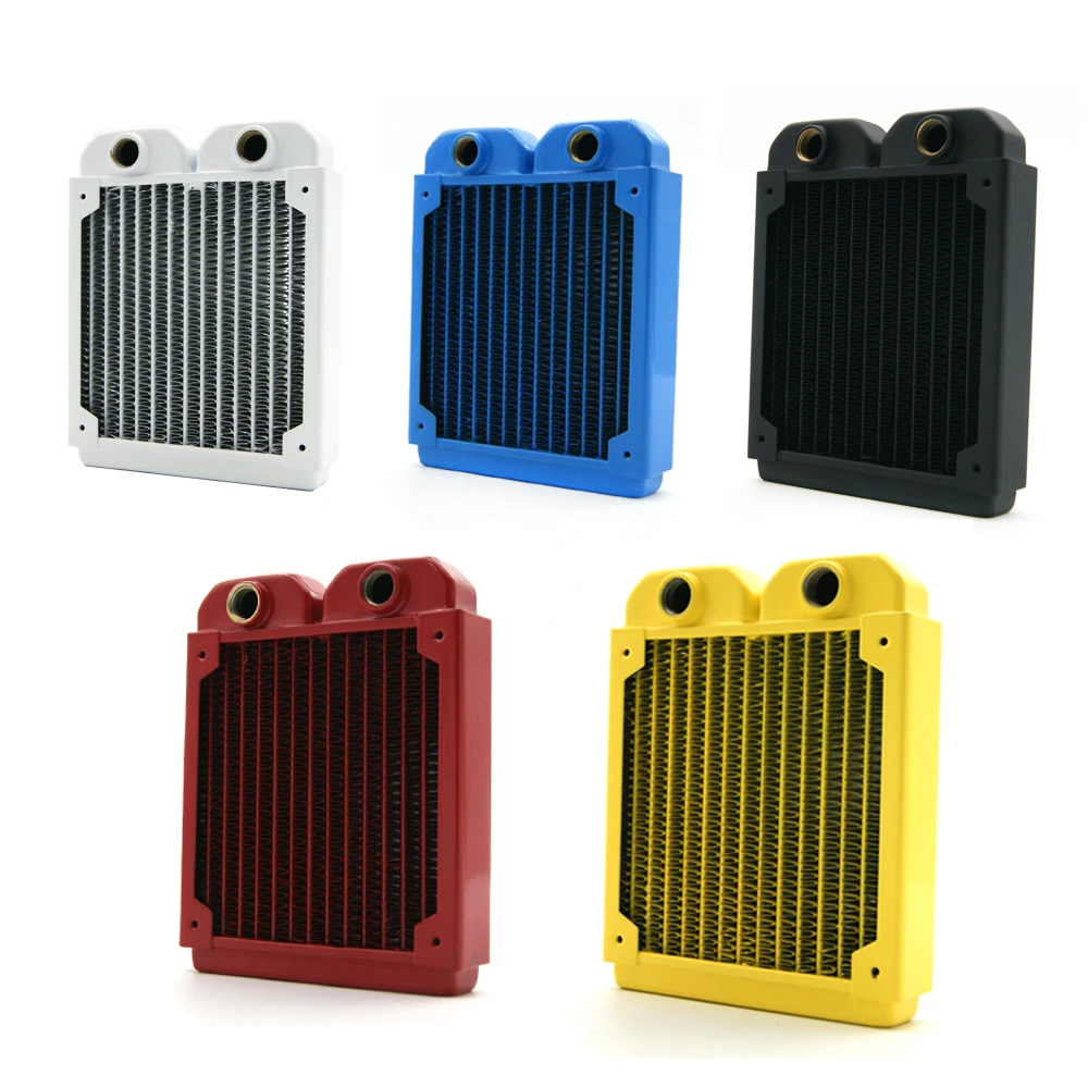 Цветной компьютерный радиатор медный охлаждающий водяной ряд 28 мм 120X для