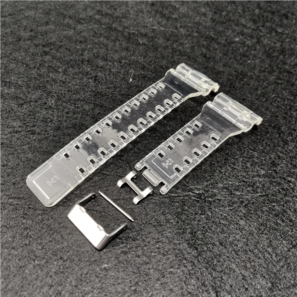 Прозрачный силиконовый ремешок для часов рамка серии GA700 резиновый браслет с