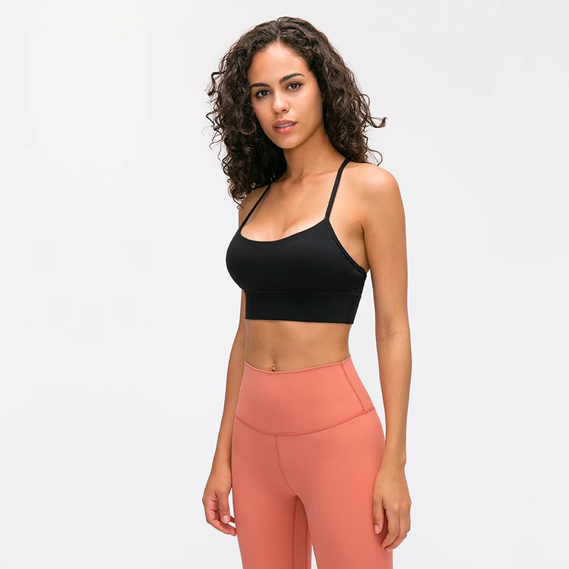 

Women Y Shape Straps Sports Bras Light Support Yoga Gym Fitness Bra Top With Removable Pads Activewear Workout Clothes