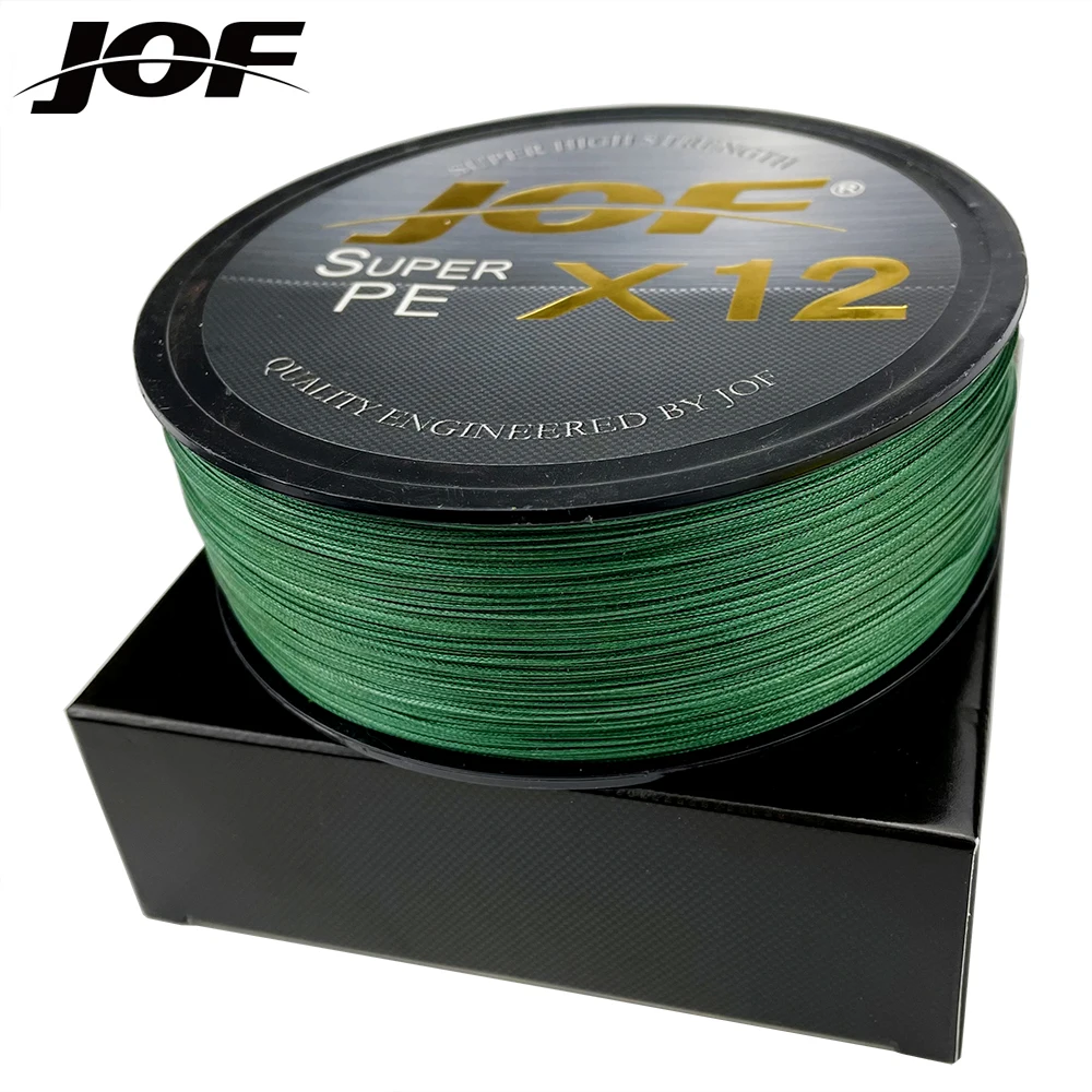 Сверхпрочная плетеная рыболовная леска JOF X12 X9 12 нитей 9 300 м 500 мультифиламентная