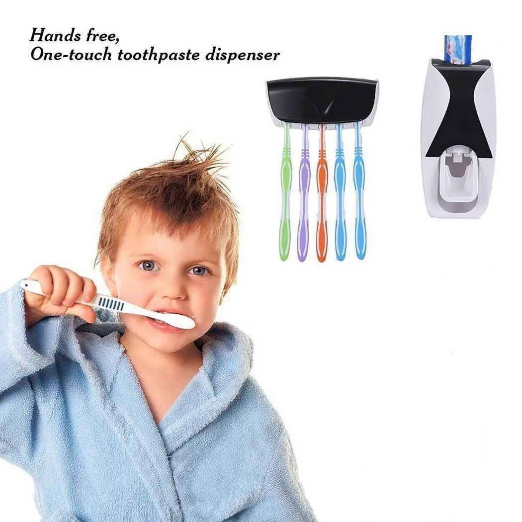 Creative Automatic Squeezing Toothpaste Tool Toothbrush 14.5 x 7.2 6.5 cm General Holder Home Washing Set | Дом и сад