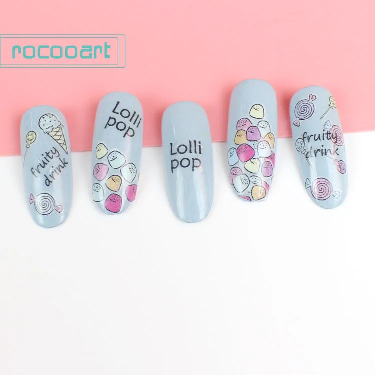 Rocooart стикеры 3D на ногти Nail Art прекрасный элемент наклейка DIY украшения маникюрный
