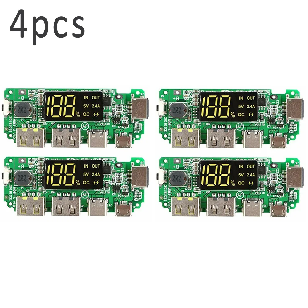 

4pcs 186 50 Charging Board Dual USB 5V 2.4A Mobile Power Bank Module 58238471071