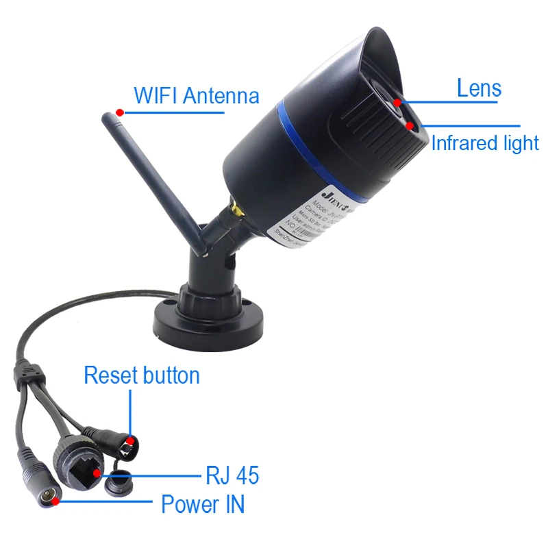 hd 5mp wifi ip camera 1080p wireless wired cctv bullet cameras outdoor mic audio tf card slot p2p onvif jienuo free global shipping
