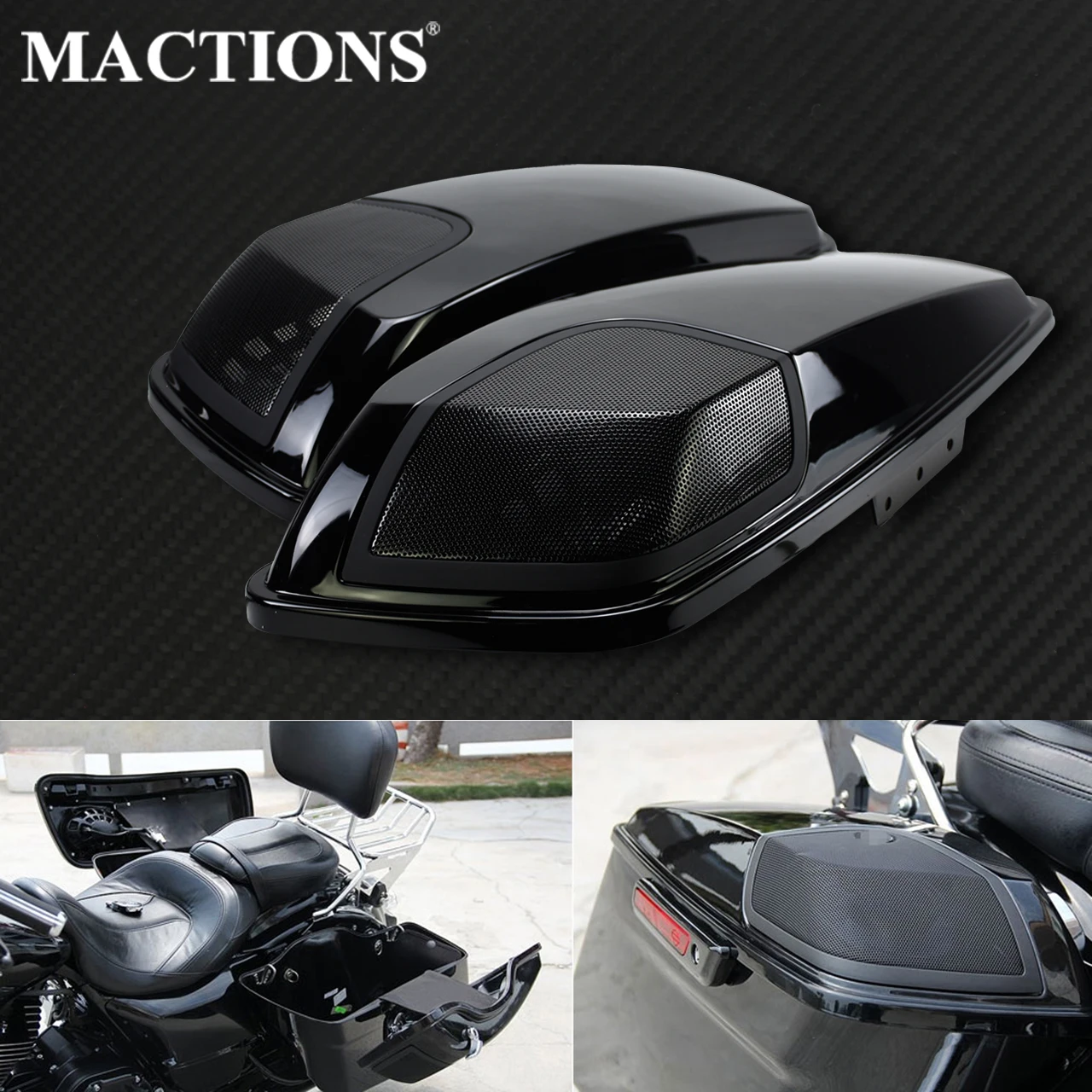 Мотоциклетная седельная сумка решетка для вырезов динамика Harley Touring 2014 2019 Road King