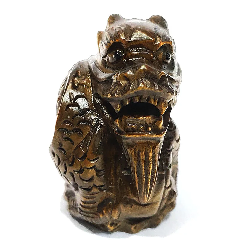 

Y7361-1,6 "резной японской самшита нэцкэ: дракон