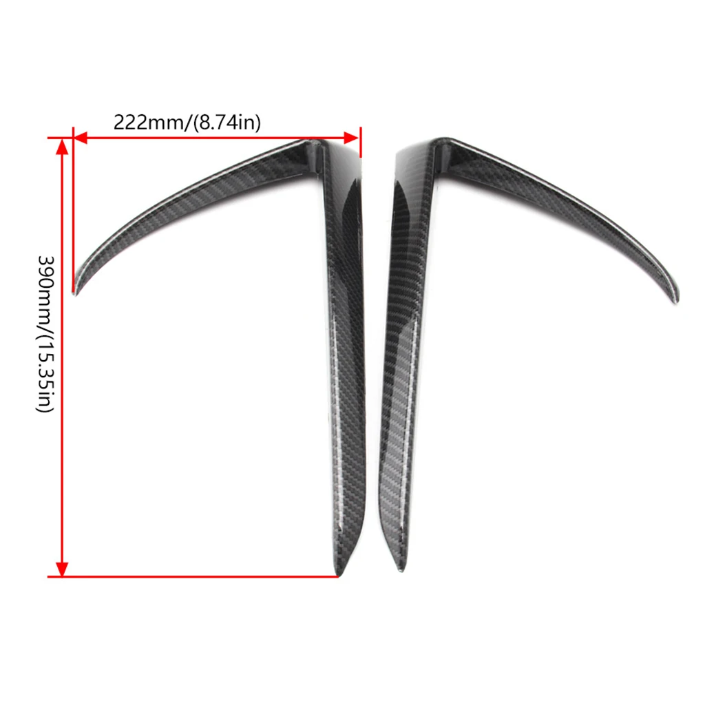 

1Pair Headlight Eyelids Trim Cover fits for Tesla Model 3 Carbon