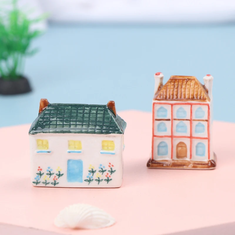Миниатюрный Ландшафтный миниатюрный домик поделки из смолы сказочное украшение