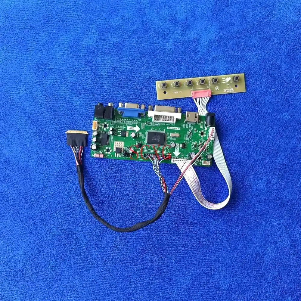 

DIY Kit VGA, HDMI, DVI, совместимому с HDMI 60 Гц WLED подходит B101EW03/B101EW04 40 контактный LVDS ЖК-дисплей экран drive плата контроллера 1280*800 м. NT68676