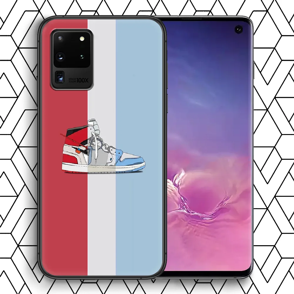 

Sports Shoe Phone Case For Samsung Galaxy Note S 8 9 10 20 E FE lite Uitra Plus black Waterproof Luxury Funda Fashion Prime Tpu