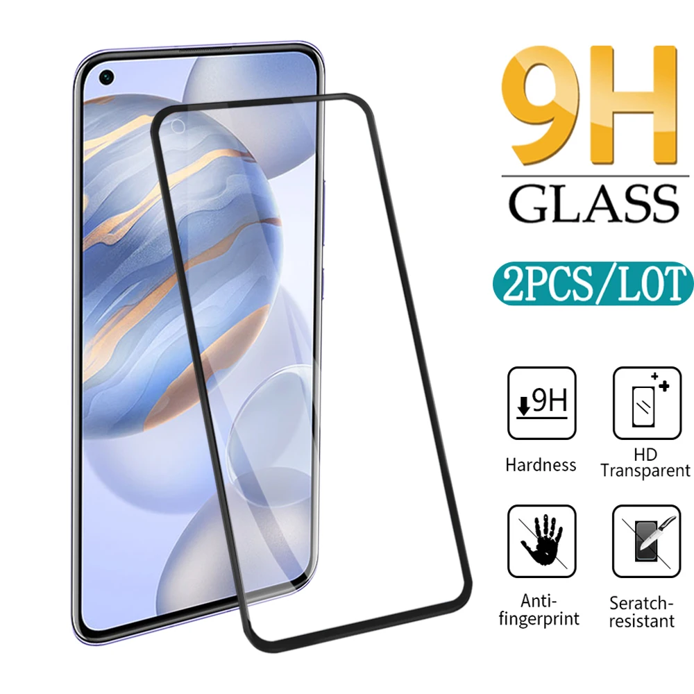 

2Pcs Tempered Glass Screen Protector on For Huawei Honor 30 Lite honor 30s Global honor 30s China Safety glass Film for Honor 30