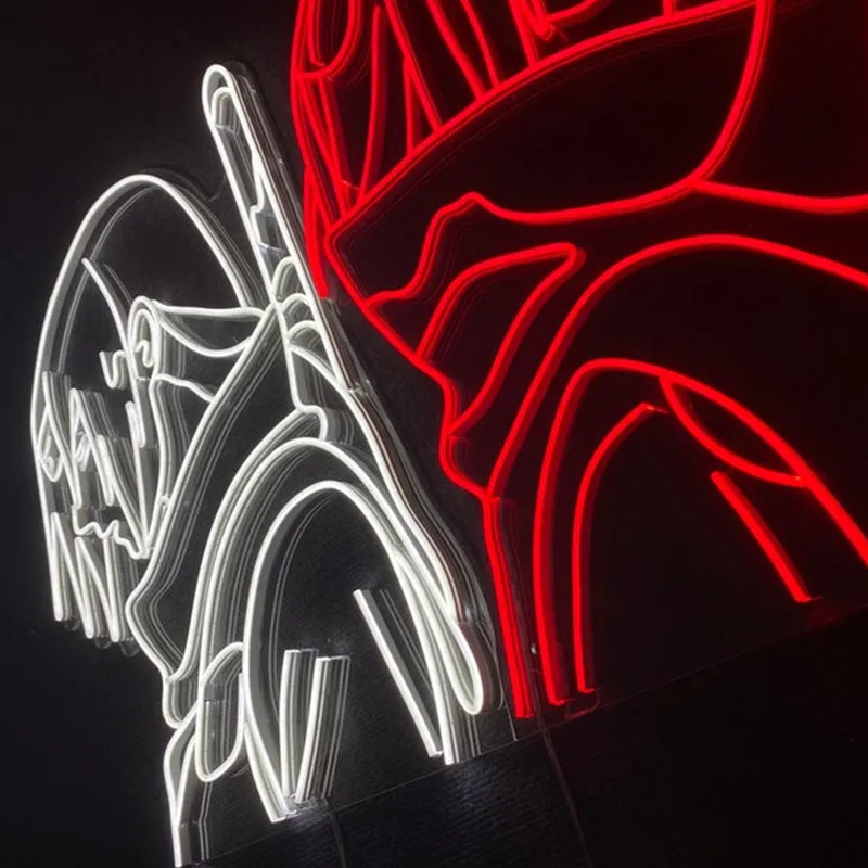 Аниме неоновая вывеска светодиодная Ночник декор комнаты настенный Декор