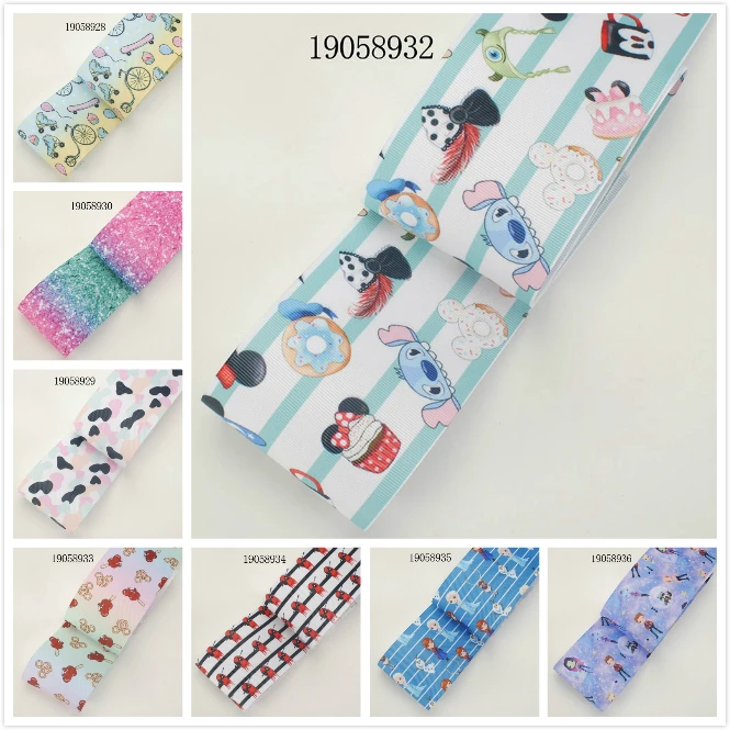 Winsome 16 мм 75 50 ярдов Прекрасный образец мультяшного принта корсажная лента|Ленты