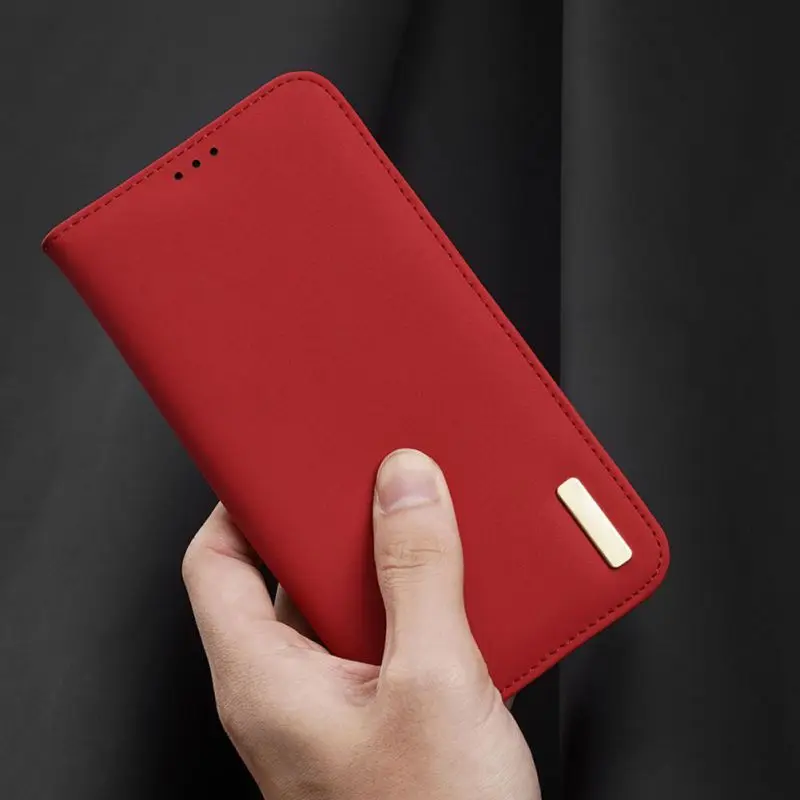 Полностью Защитные чехлы для iPhone11ProMAX, Магнитный чехол с откидной крышкой и отделениями для карт, однотонные чехлы из натуральной кожи пу и ТПУ