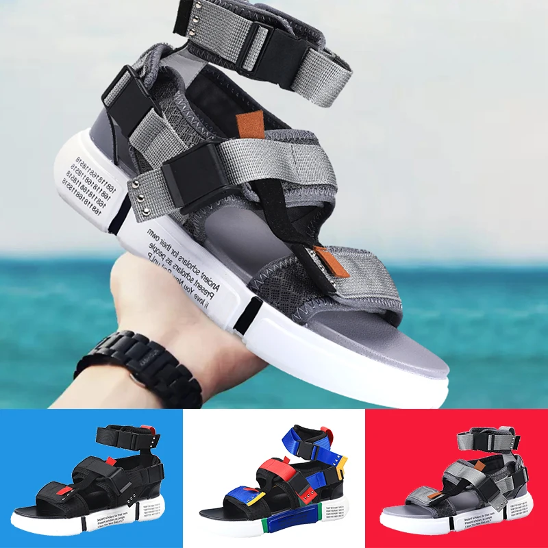 Новинка 2020 года мужские сандалии Мужская обувь черный цвет пляжная модная