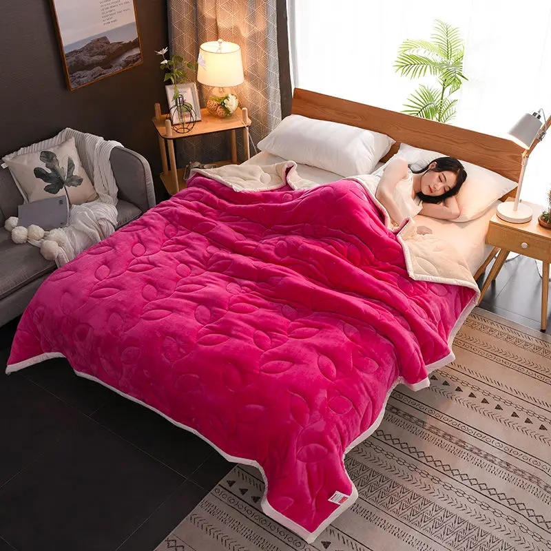 

Super Warm Blanket Luxury Thick Blankets For Beds Fleece Blankets and Throws Adult Bed Cover Frazadas Mantas De Cama Cobertor