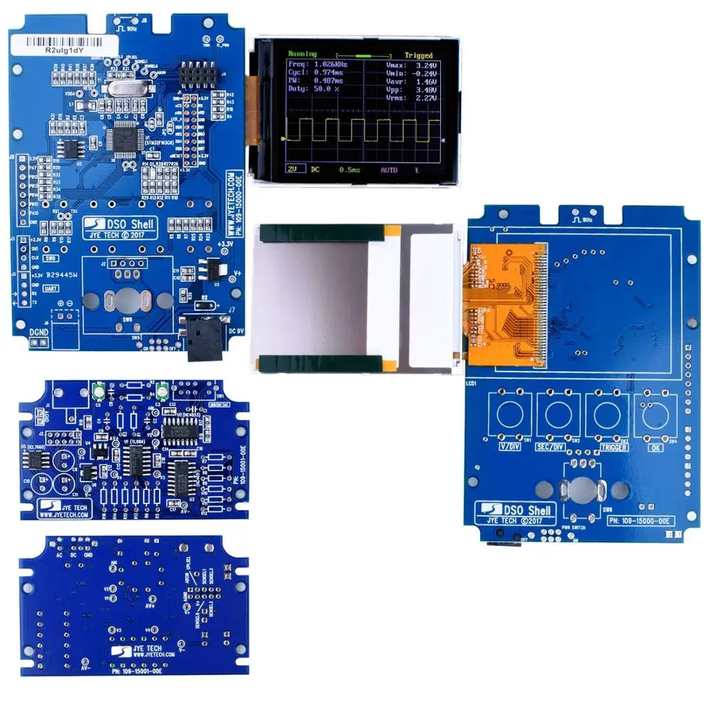 Оригинальный Tech DSO150 15001K DIY DSO SHELL цифровой осциллограф в разобранном виде комплект