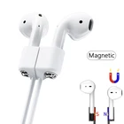 Магнитный силиконовый шнур для наушников Apple Airpods Xiaomi Airdots Pro