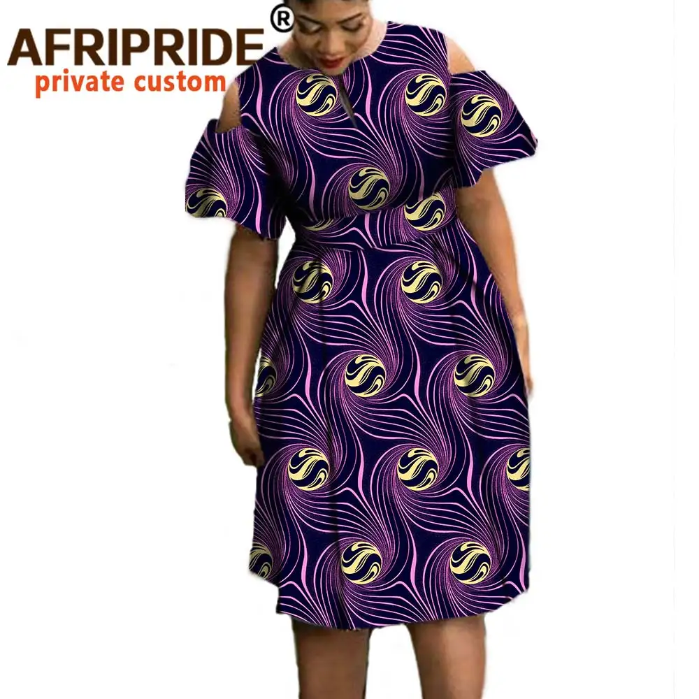 AFRIPRIDE/осенние женские платья индивидуальный Повседневный принт хлопок короткие