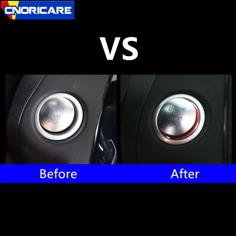 Автомобильный ключ для запуска украшения круга наклейка отделка Mercedes Bnez GLK CLA GLA CLS