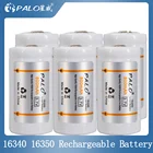 Литий-ионная аккумуляторная батарея PALO 3,7 в CR123A 800 мАч, аккумуляторы 16340 для светодиодной лампы, аккумулятор 16340 16350 RCR 123 L70