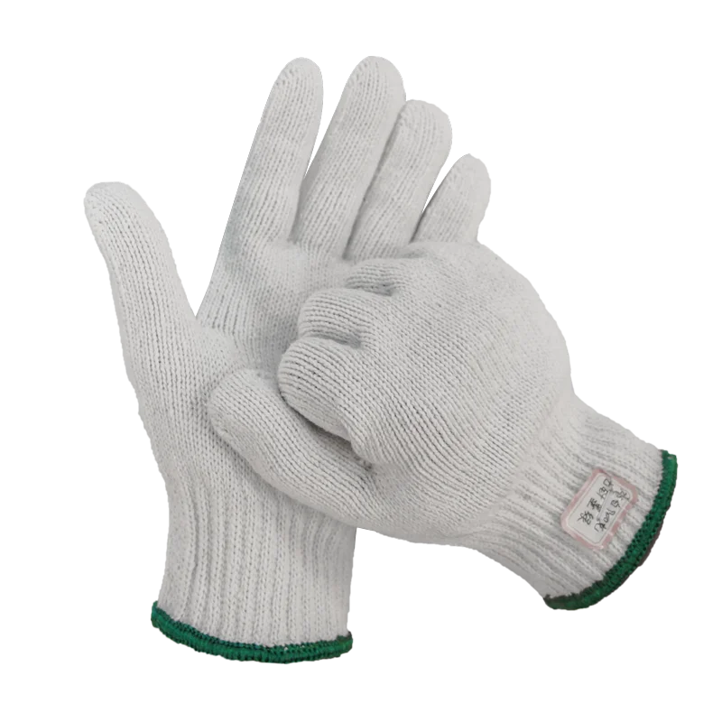 Фабричные дешевые оригинальные вязаные строительные перчатки из натурального