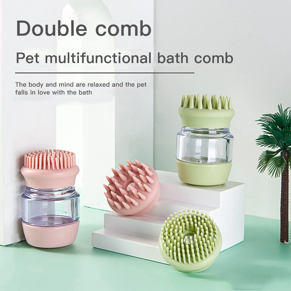 

Pet SPA Massage Brush Soft Silicone Pet Dog Bath Brush Comb Dog Cat Bath Shower Grooming Comb Dog Cleaning Tool Pet Supplies