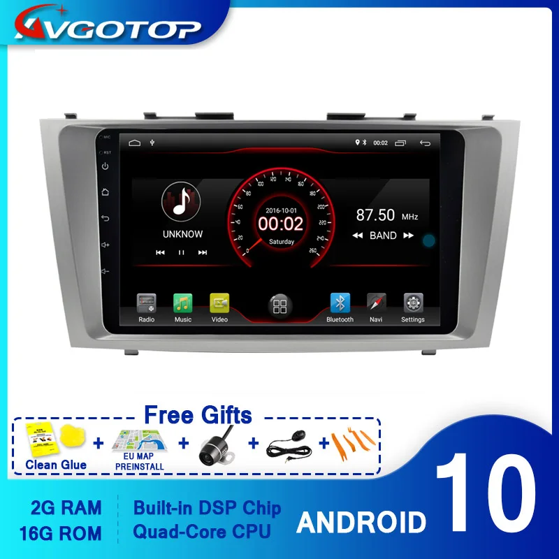 Автомобильный DVD-плеер AVGOTOP с GPS Android 10 для TOYOTA CLASSIC CAMRY 2007-2011 мультимедийный