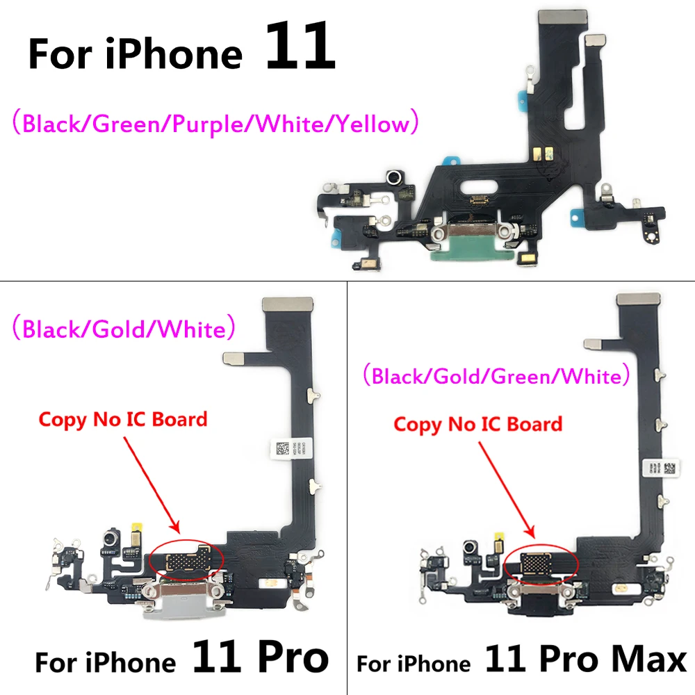 

New For iPhone 11 Pro Max Repair USB Power Charging Connector Plug Port Dock Flex Cable For Iphone 11 Pro Max