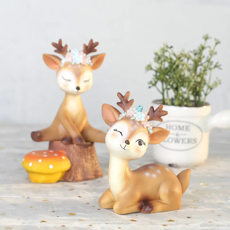 Креативный маленький креативный милый мультяшный Декор для дома|Статуэтки и