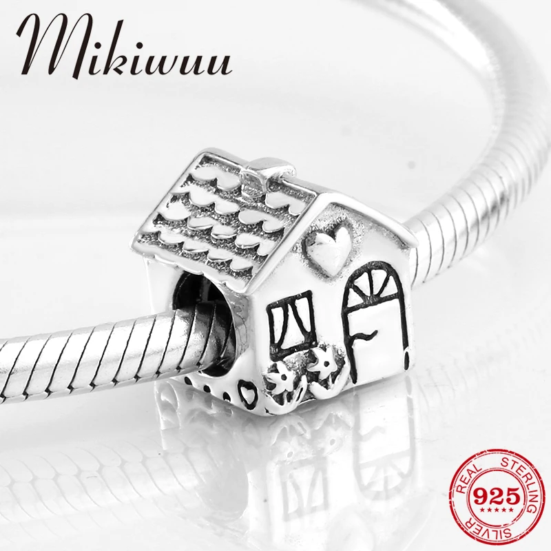 Шарм-браслет Mikiwuu женский из серебра 100% пробы с бусинами | Украшения и аксессуары