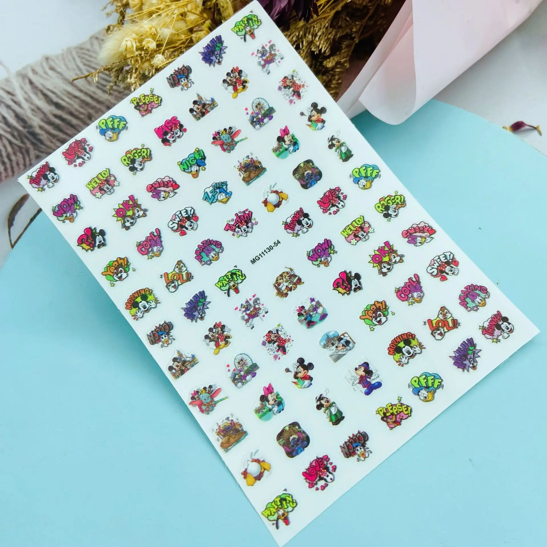 Стильные наклейки для ногтей в японском стиле Новое поступление Стикеры 3d сделай