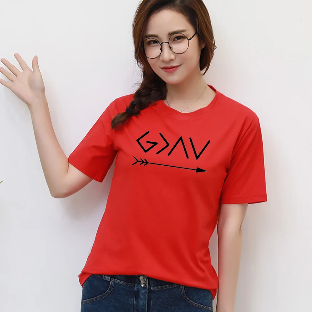 

7 Colors Fashion Brand Cotton T-Shirts Print Women T Shirts O-Neck Short Sleeve Summer Tops Tee Trend Style Arrow Print Clothing