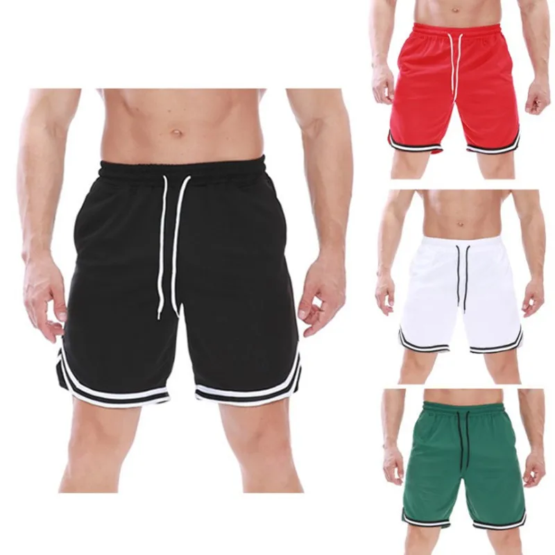 

2021 Summer Men's Fashion Brand Breathable Casual Shorts Comfortable Large Size Fitness Men's Beach Pants Bodybuilding Shorts