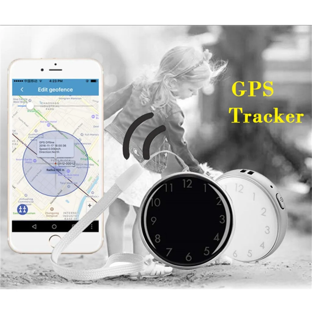Мини Детский gps трекер карманные часы A12 для взрослых и старше локатор устройство