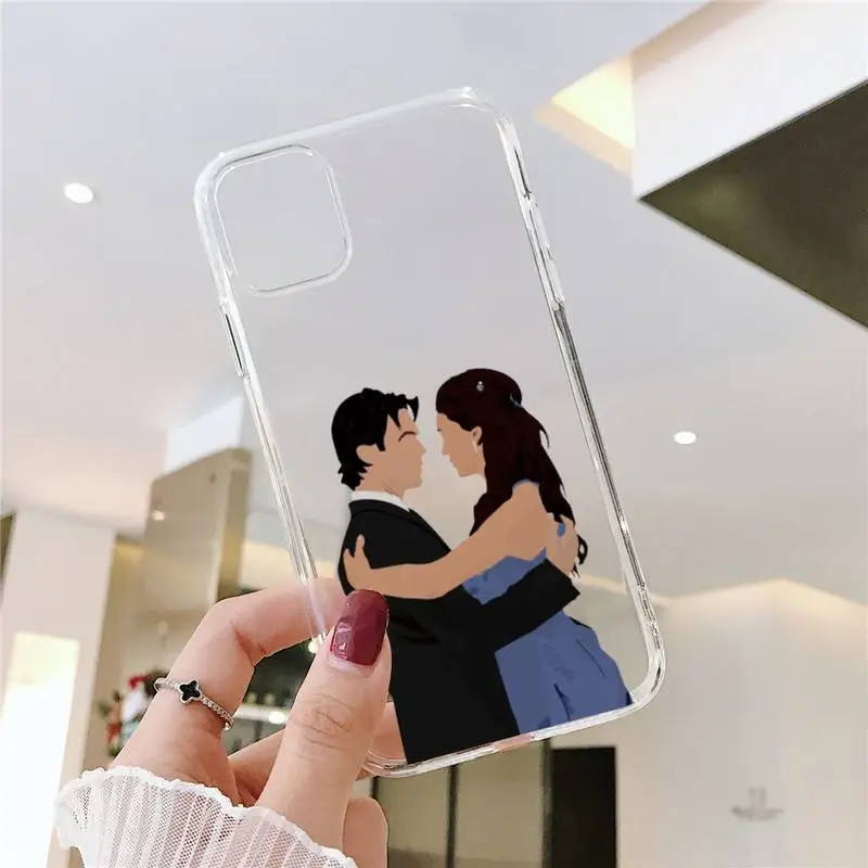 

The Vampire Diaries Phone Case Transparent for iPhone Samsung xiaomi 11 12 6 7 8 9 20 Pro X Max XR Plus mobile bags